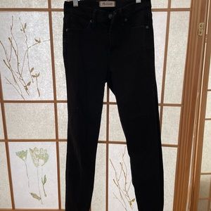 Madewell Black 9" High-Rise Skinny Jeans 25T